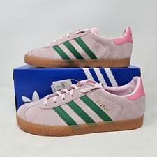 Adidas Gazelle J 'Clear Pink Court Green' / JP7128 / Unisex Kids Size 3.5