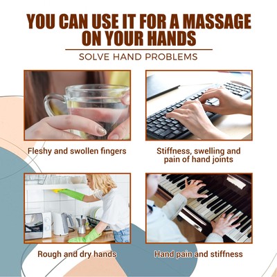 2pcs Finger Roller Akupressur Finger Massagegerät Hand Joint Roller Soreness CUB