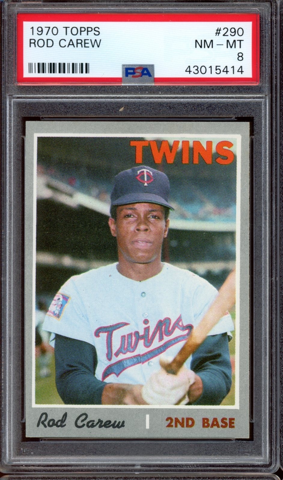 1970 Topps Baseball #290 Rod Carew PSA 8