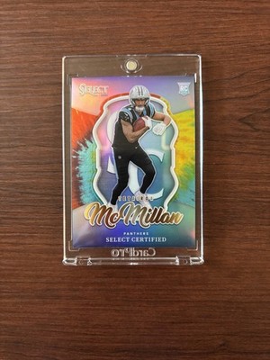 2025 Panini Select Certified - Tetairoa McMillan Tie-Die Refractor 4/25 Jersey #