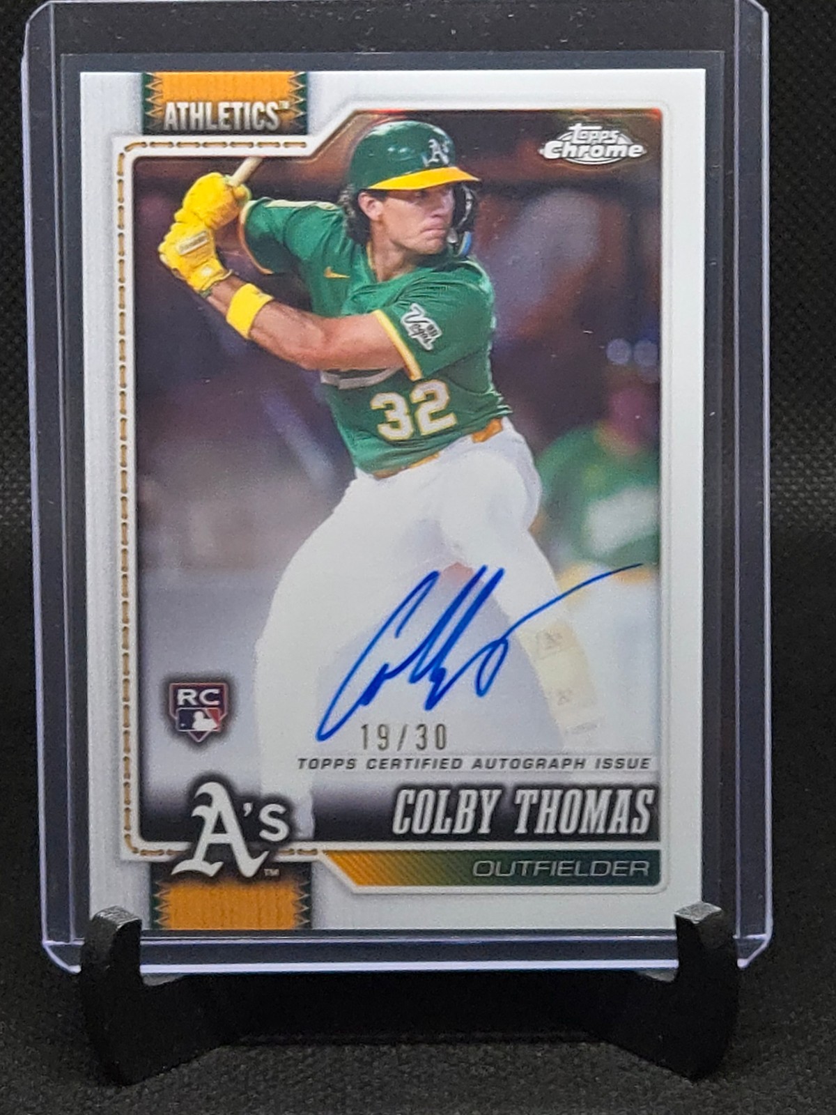 2026 Topps Chrome #RA-CT Colby Thomas Rookie Autographs White Refractors #/30
