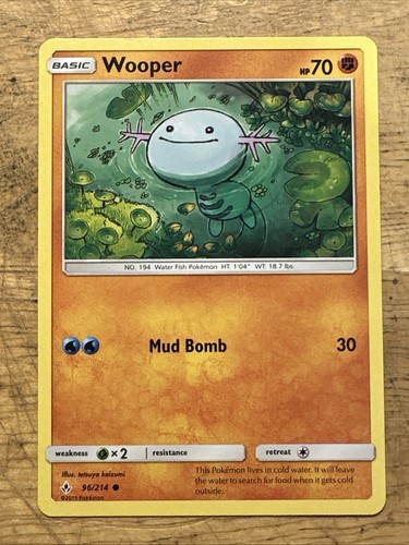 Wooper 96/214 Non-Holo Unbroken Bonds NM Pokemon Card