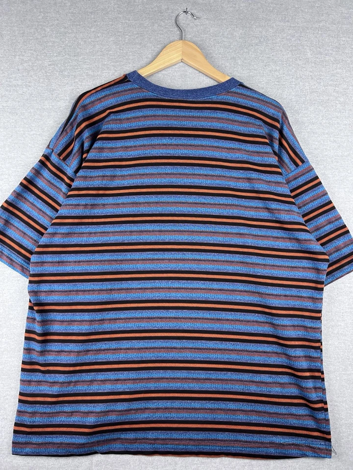 Vintage 90s Quicksilver T Shirt Striped Tee Size XL - Image 4 of 4