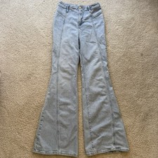 We The Free Free People Florence Flare Jeans Size 26 High Rise Boho Bell Bottom