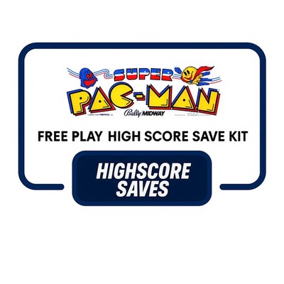 HighScoreSaves - Super Pacman Arcade Free Play + High Score Save Kit