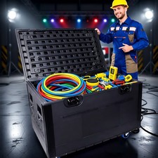 DJ Road Case with Wheels Waterproof  Shockproof Touring Trunk ATA Road Trunk