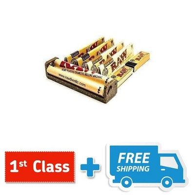 Raw King Size Zigaretten Rollmaschine mit 4 Papieren und 2 Heften mit Spitzen 