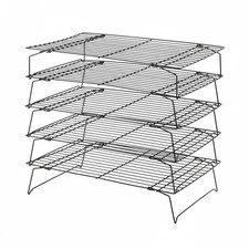 Wire Cooling Rack Angled Legs Baking Gear Even Air Circulation