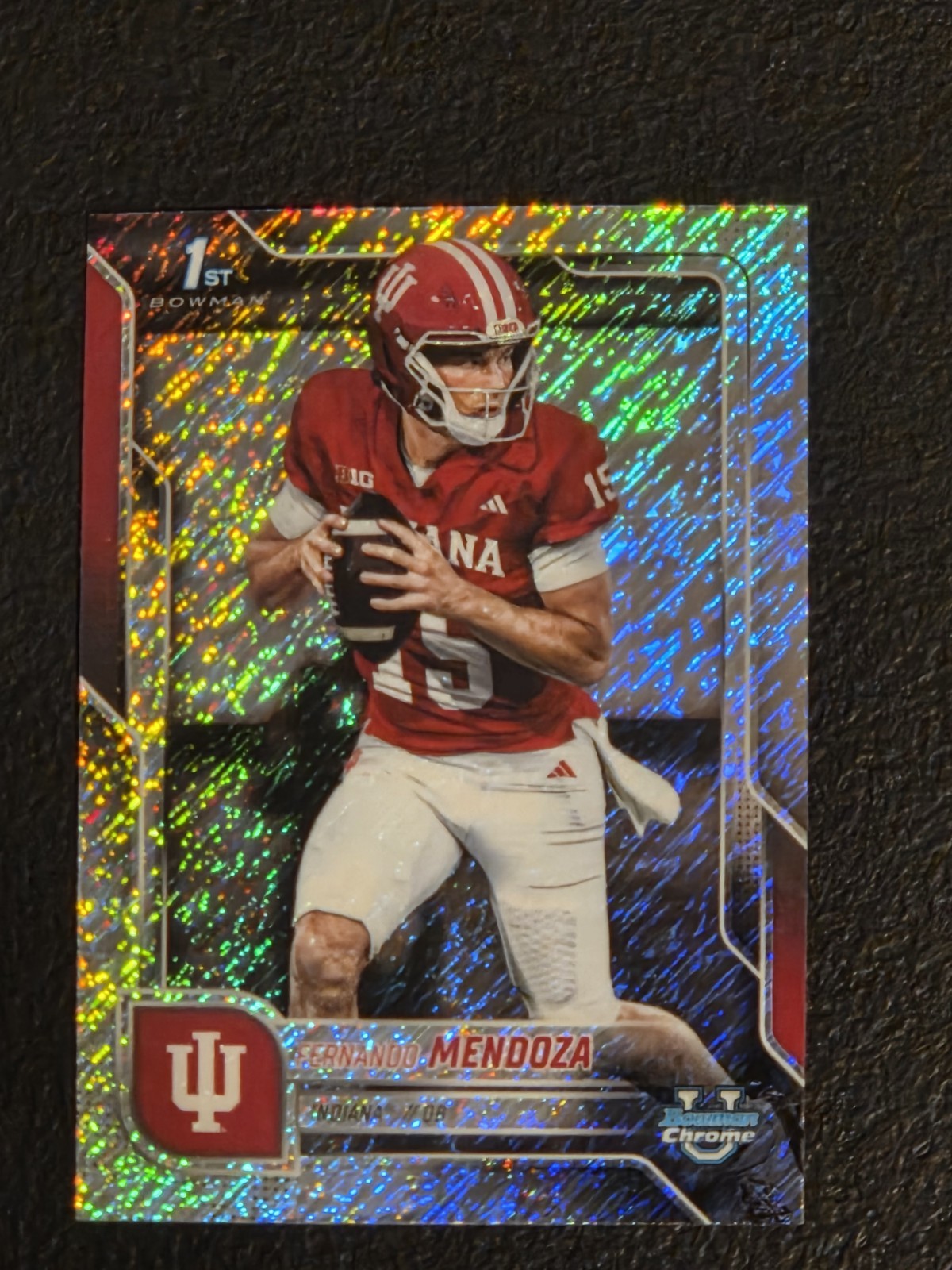 2025 Bowman University Chrome - Fernando Mendoza #109 Shimmer Refractor (RC)