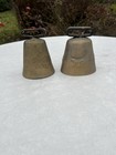 2 Anciennes Cloche vache Sonnaille Bronze lot de 2 Alpage Chèvres
