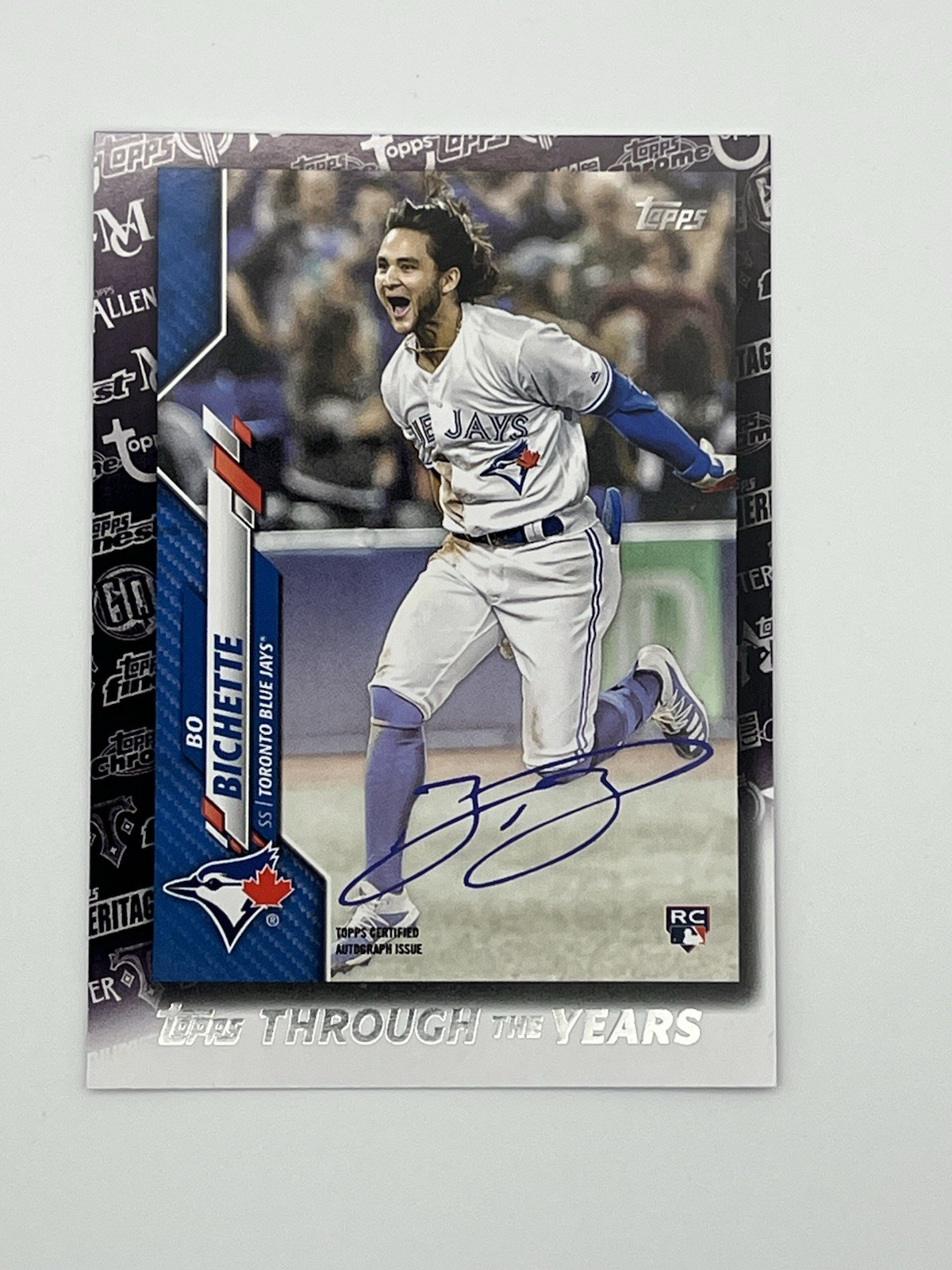 2021 Topps - Topps Through the Years Facsimile Reprints Bo Bichette #TTY-30 Blue