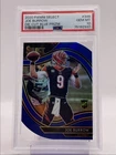 JOE BURROW 2020 SELECT FIELD LEVEL ROOKIE DIE CUT BLUE PRIZM RC PSA 10 Q1778