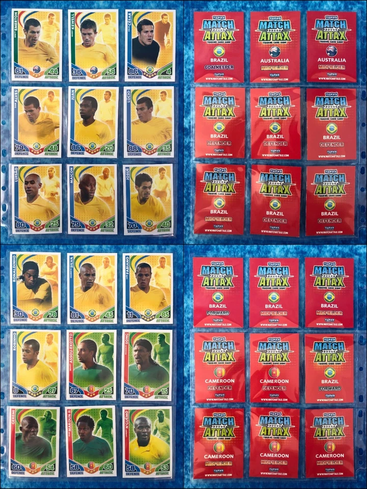 Topps Match Attax FIFA World Cup 2010 Football trading card complete base set - Image 3 of 4