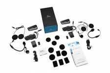 Cardo PACKTALK EDGE Duo JBL Mesh Intercom Helmet Kit IP67 Used Read