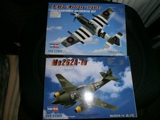 Zwei Flugzeuge P-51 Mustang und ME 262A-1a. 1:72 HobbyBoss