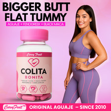 Aguaje + Maca Negra + Fenogreco - Potenciador Natural de Glúteos, Cadera y Curvas - 60 Cápsulas