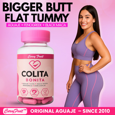 Aguaje + Black Maca + Fenugreek   Natural Glute, Hip & Curve Enhancer   60 Caps