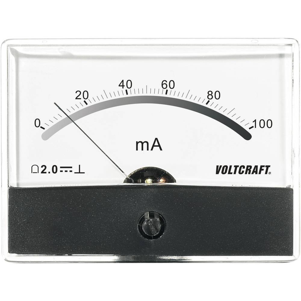 Ampèremètre encastrable VOLTCRAFT AM-86X65 de 100mA pour tableau électrique