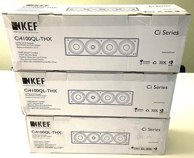 Brand New KEF Ci4100QL-THX In-Wall Speakers / 3 units