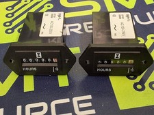 SYS-1 ELECTROMECHANICAL HOUR METER COUNTER AC 100-250V - LOT OF 2 UNITS