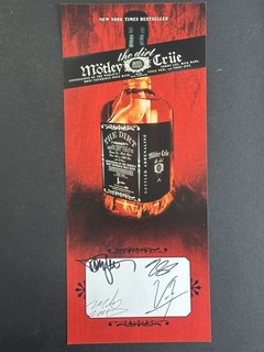 MOTLEY CRUE Autografo Firmato Auto 7x16 "The Dirt" Poster di 4 JSA LOA