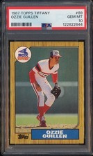 1987 Topps TIFFANY #89 Ozzie Guillen Collector's Edition Card PSA 10