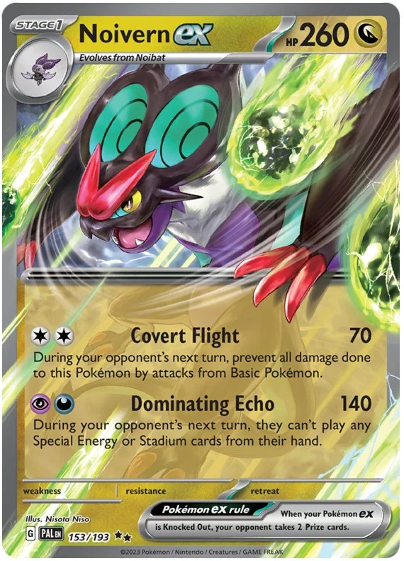 NOIVERN EX 153/193 PALDEA EVOLVED POKEMON (DOUBLE RARE, NM)