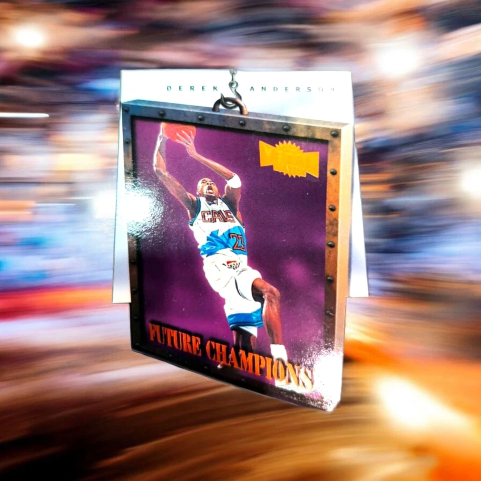 Metal Universe #1 Tim Duncan Future Champions 1997-98 RARO con Derek Anderson Salón de la fama Foto 3 de 4