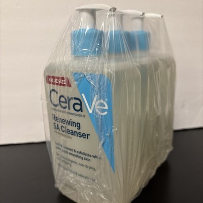 Lot Of 3 Cerave Renewing SA Cleanser - 16 fl oz Each Value Size