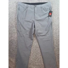 Quiksilver Mens Charcoal Stretch Tech Woven Performance Pants 38x32 Slim Fit NEW