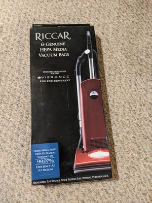 Riccar 6 Genuine Hepa Media Vacuum Bags Designed Exclusively For Vibance Vacuums