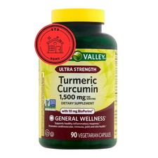 Spring Valley Turmeric Curcumin Supplement, Ultra Strength, 1500mg