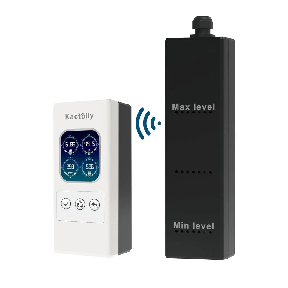 Aquarium Water Quality Monitor with Clear LCD Display - 4 Parameters, Easy Setup - Image 3 of 4