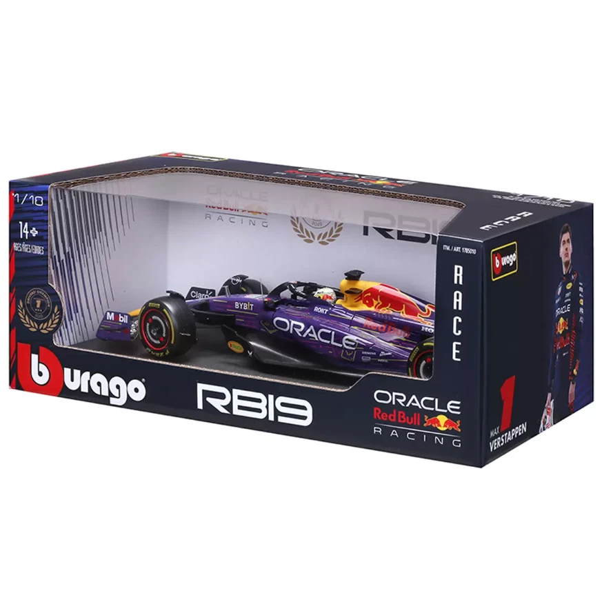 Maisto 1:18 Red Bull Racing RB19 Max Verstappen 2023 Las Vegas GP Diecast Car - Image 4 of 4