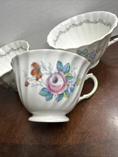 THE CHELSEA ROSE Royal Doulton TEA CUP Bone China EUC 3 Lot