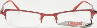 Enchant Eyewear EE0615 WINE Semi-Rimless Eyeglasses Frame 48-18-138 NEW