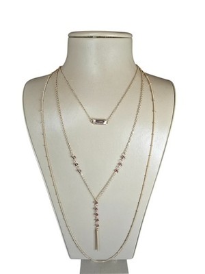Stephan & Co Women's Trendy Layered Gold Plated Necklace