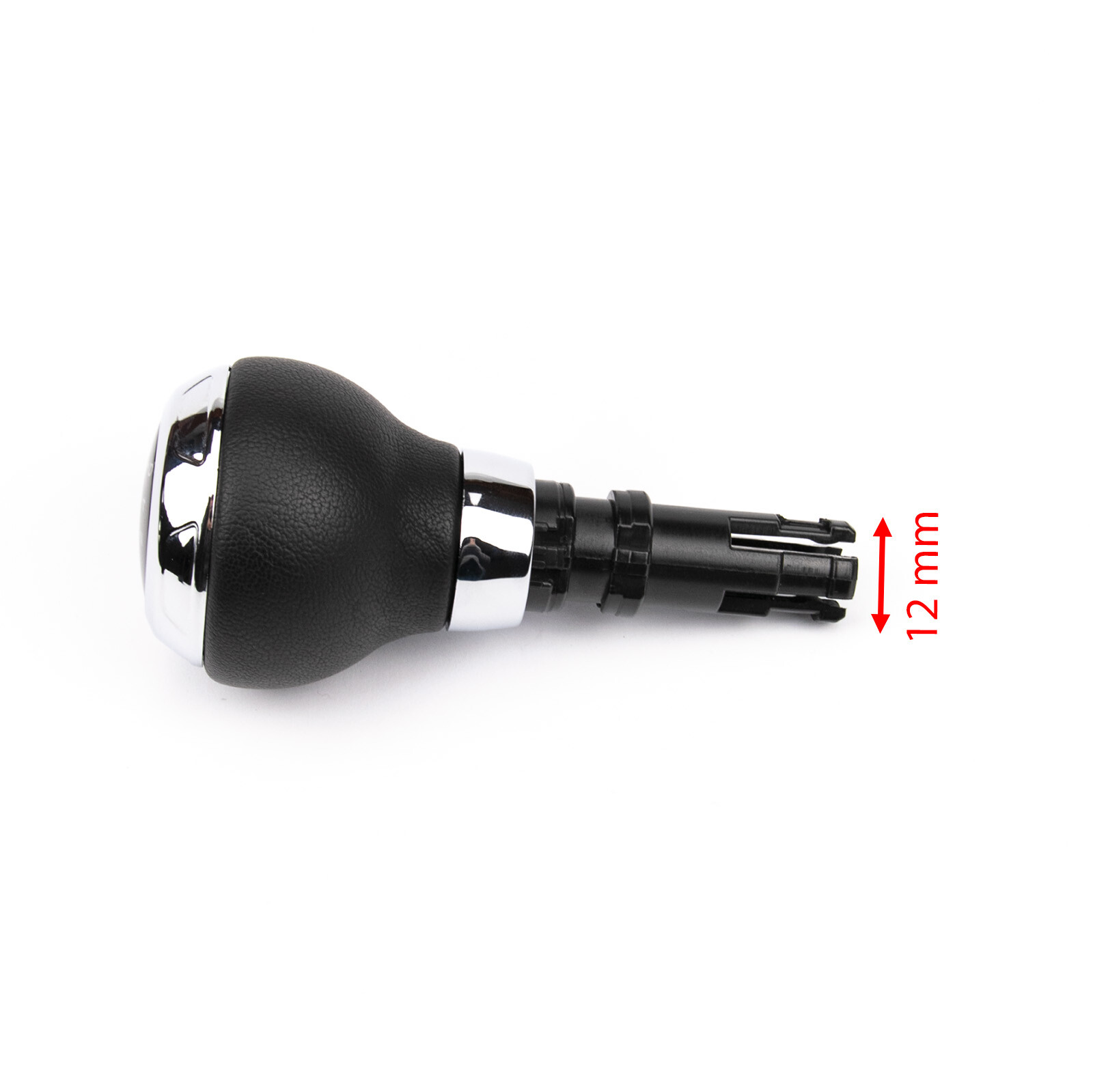 Pommeau De Levier De Vitesse Cuir 6 Vitesses Pour Audi TT 8J – Remplacement Direct, Design Noir/chrome
