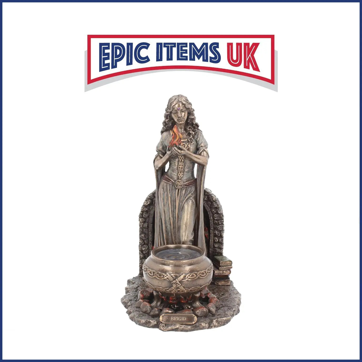 Nemesis Now Brigid Irish Goddess Bronze Figurine 24.5cm - IN STOCK