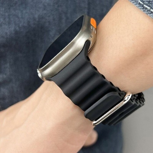 For Apple Watch Series 10 9 8 7 6 5 SE Ultra 2 42/44/45/46/49mm Ocean Band Strap - Picture 9 of 22