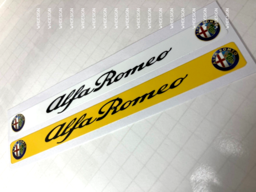 number plate decals x 2 fits Alfa - Picture 1 of 5