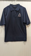 MENS COLORADO AVALANCHE NAVY POLO SIZE SMALL No Size Tag, measurements in pics