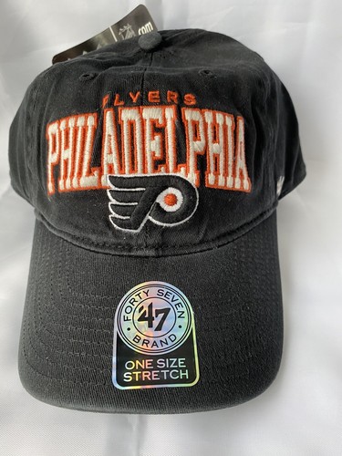 NHL Philadelphia Flyers Fort Payne Style One Size Stretch Fit Mütze 47 Schwarz - Neu - Bild 1 von 7