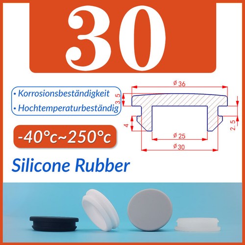 2.5mm-60.6mm Silicone Rubber Grommet Plug Bungs Cable Wiring Protect Bushes - Picture 48 of 63