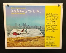 original 1976 WELCOME TO LA Half Sheet Movie Poster 22 x 28 * Robert Altman film