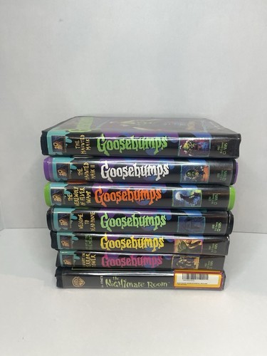 Lot Of 7 Goosebumps R.L. Stine VHS Tapes Nightmare Room Haunted Mask Dead House