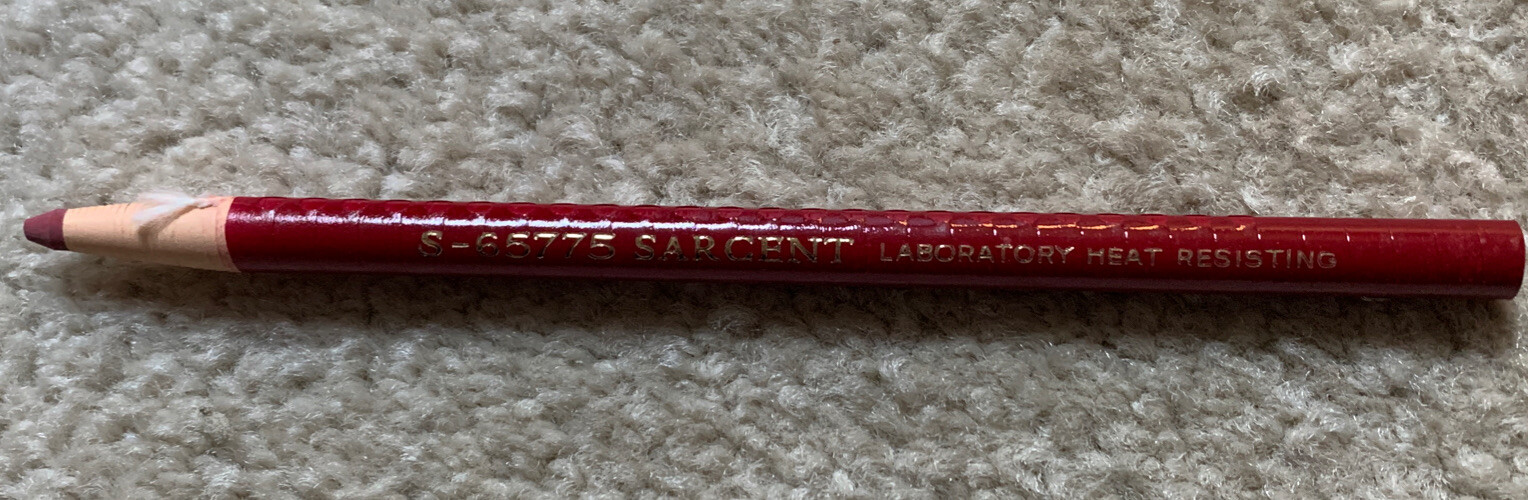 Vintage NOS Peel Off Red E.H. Sargent  Pencils Heat Resisting Grease Lot of 29