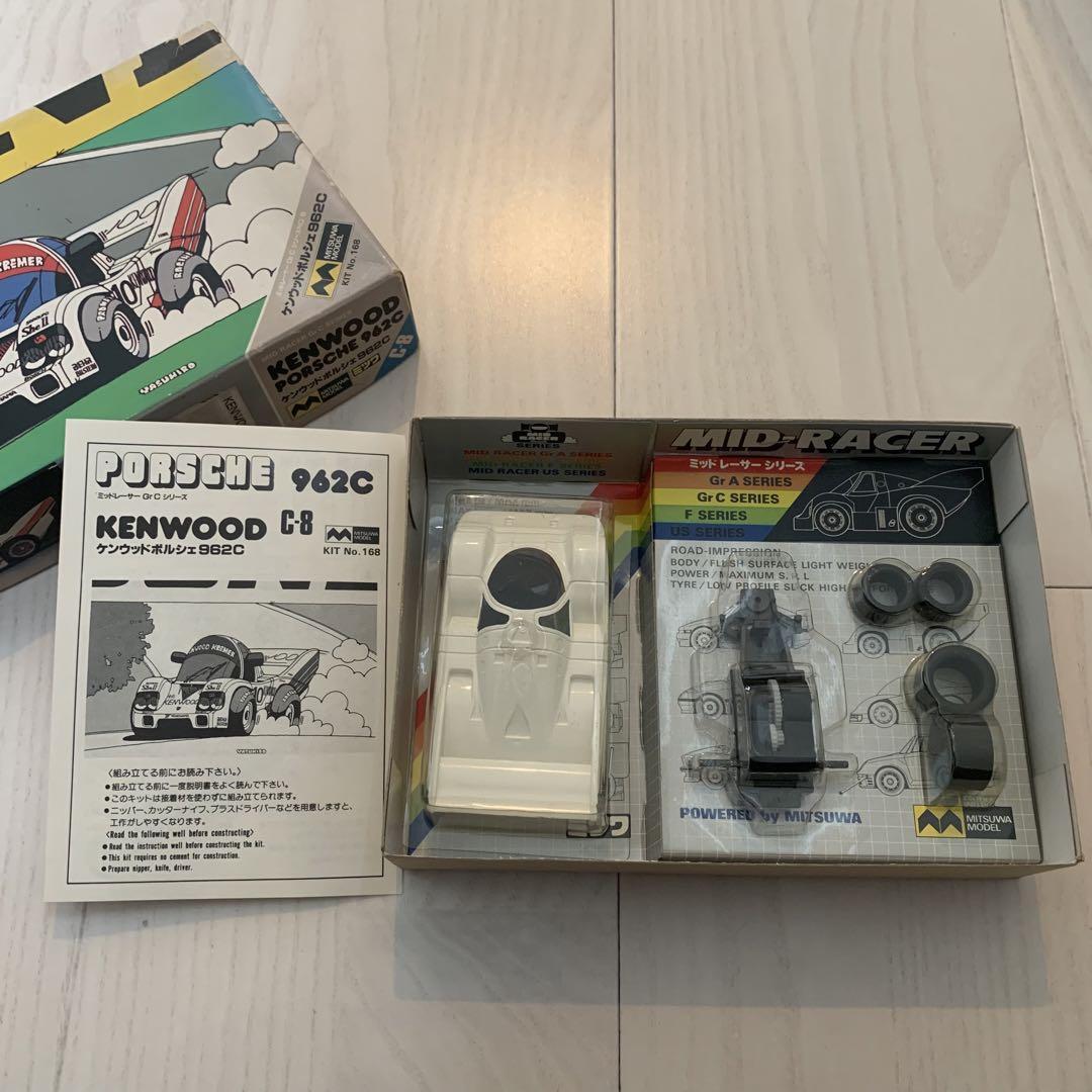 Vintage Retro Toy Mitsuwa Model Porsche 962C Kenwood Plastic