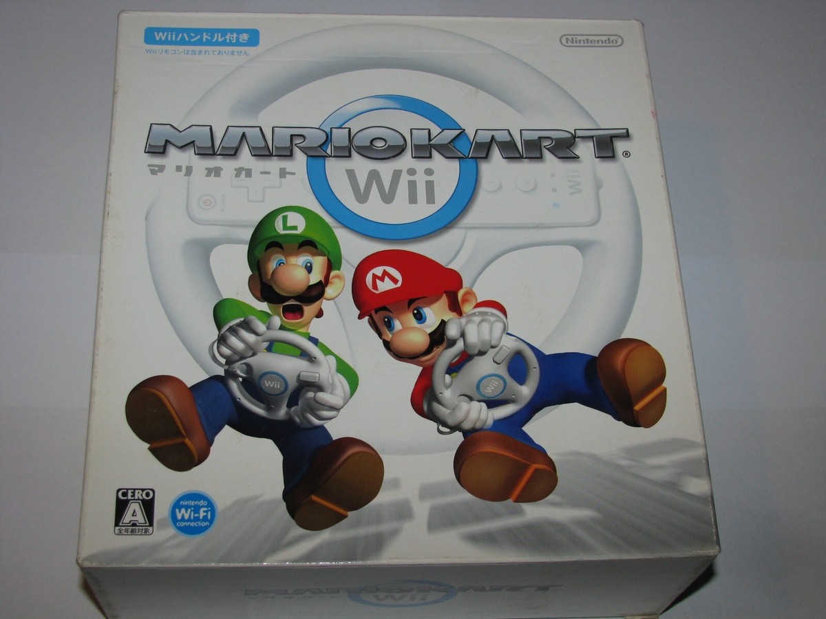 Mario Kart Wii (Japanese ver boxed +handle) Nintendo Wii Japan