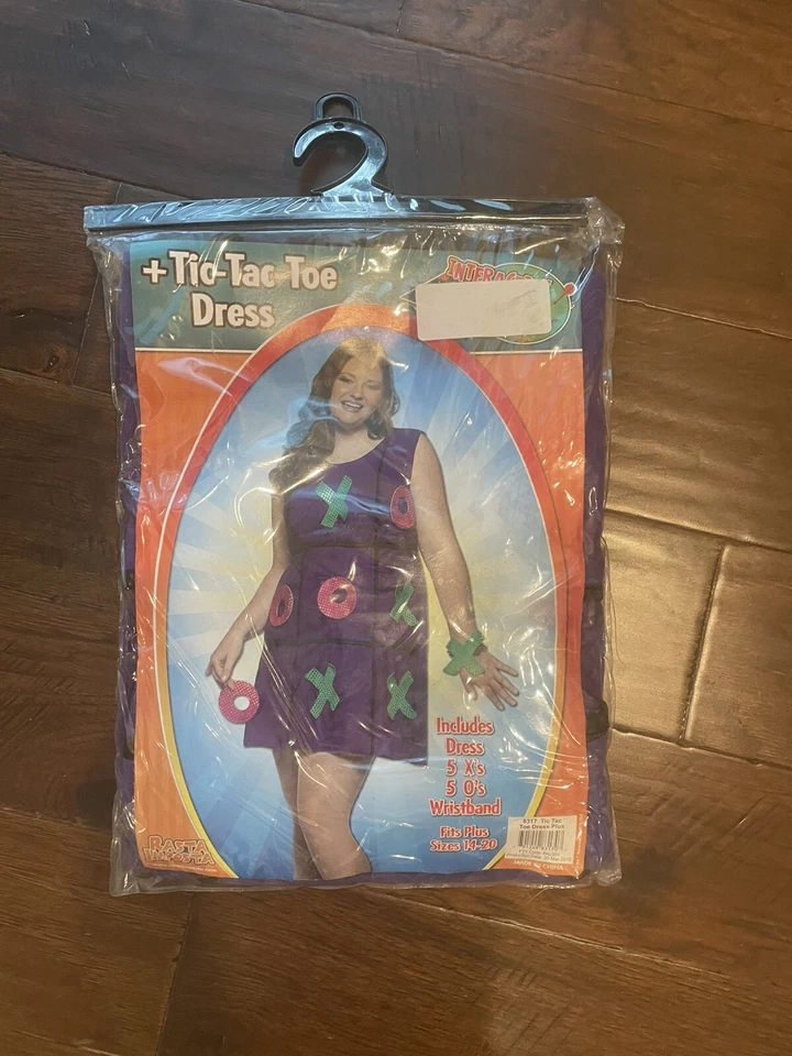 Para Mujer Vestido Tic Tac Puntera Disfraz Halloween Se Ajusta a Tallas 14-20 NUEVO Divertido Foto 2 de 4